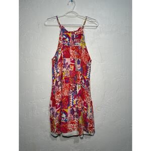 Emily wonder patchwork vibrant dress womens medium fairy boho chic summer city